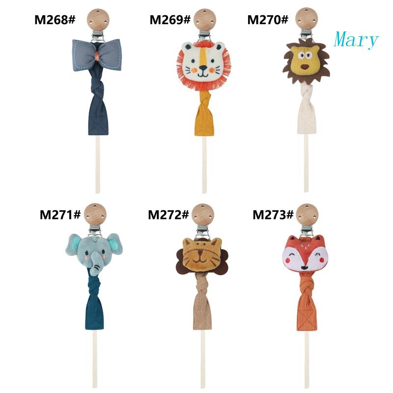 1 Cây Kẹp Núm Vú Giả Gắn Búp Bê Hoạt Hình Bằng Gỗ Cho Bé Sơ Sinh