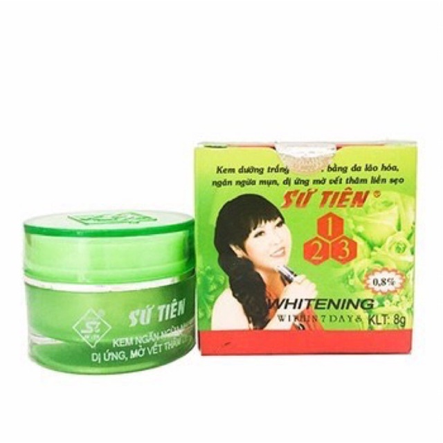 Kem Ngừa Mụn Dị Ứng Mờ Thâm Liền Sẹo Sứ Tiên Xanh hộp 8g