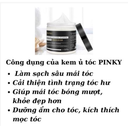 Kem Hấp Ủ Tóc Collagen PINKY PINKY Dưỡng Tóc Siêu Mềm Mượt Phục Hồi Tóc Hư Tổn 500ml