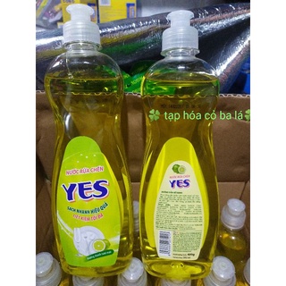 Nước rửa chén, nước rửa chén yes chai 400g