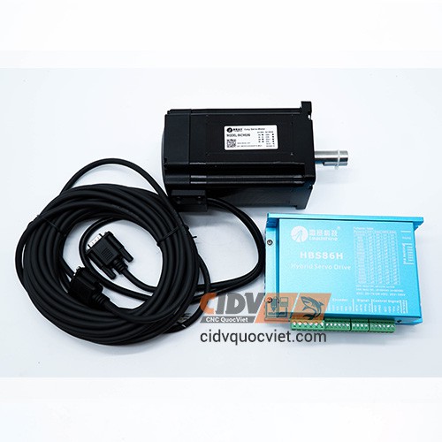 Bộ động cơ Hybrid Servo Leadshine 8Nm 86CME85 và Driver HBS86H chính hãng