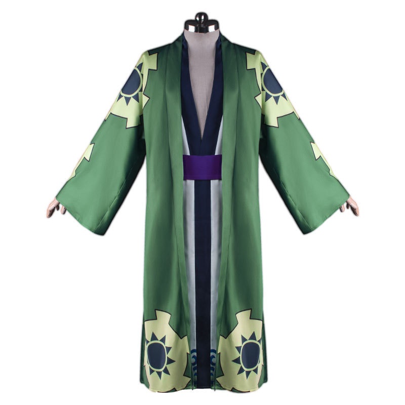 Áo Choàng Kimono Có Dây Thắt Lưng Dùng Để Hóa Trang Nhân Vật Roronoa Zoro