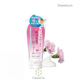 Sữa rửa mặt làm trắng da giàu dưỡng chất placenta white label premium placenta wash 110g
