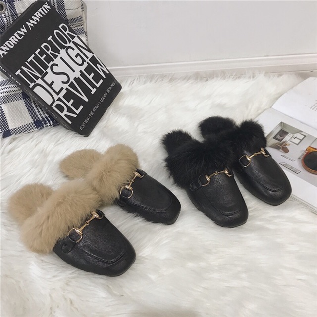 [ORDERTAOBAO] Sục da quai lông vũ