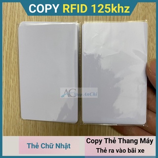Thẻ từ 125khz ghi được dùng để sao chép thẻ ra vào tòa nhà, thẻ ra vào bãi xe