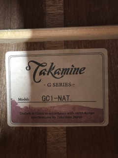 Đàn Guitar Takamine GC1-NAT