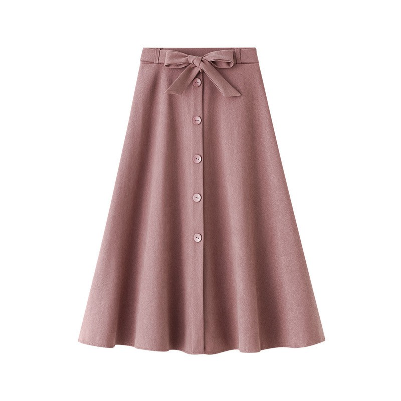 Chân váy dáng dài kèm nơ dễ thương free size VAY104