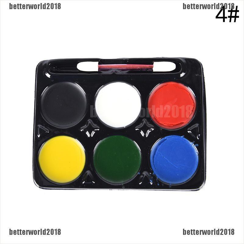 5/6/8 Color Body Face Paint Kit Art Makeup Painting Pigment Fancy Dress Up Party [World