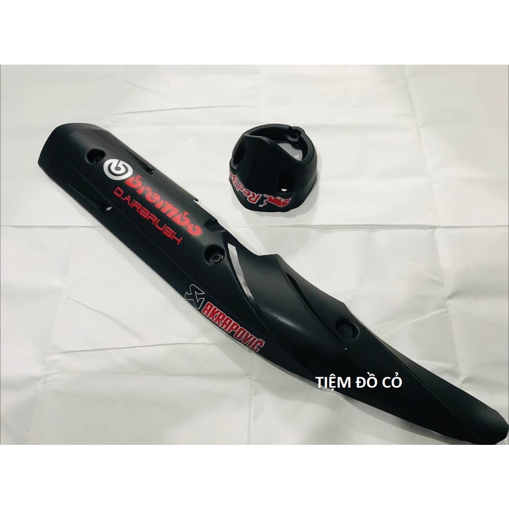 BỘ ỐP PÔ VÀ CHỤP ĐÍCH PÔ EXCITER 150 MẪU XOẮN