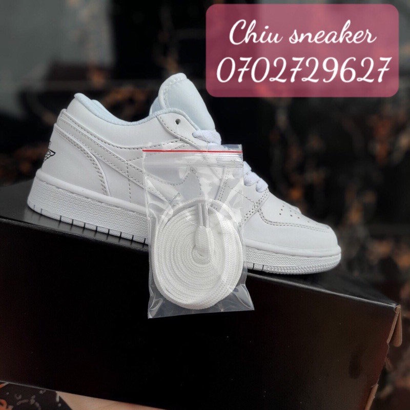 Giày thể thao full trắng white cổ thấp giày ĐẸP XỊN
