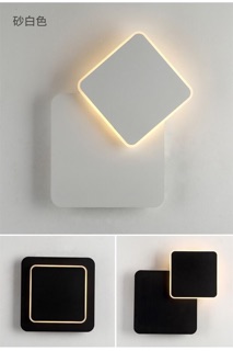 Đèn tường led vuông xoay 360 độ