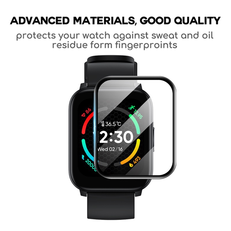 Kính Cường Lực 3D HD Bảo Vệ Màn Hình Chống Trầy Cho Đồng Hồ Realme TechLife Watch S100 Realme TechLife Watch S100