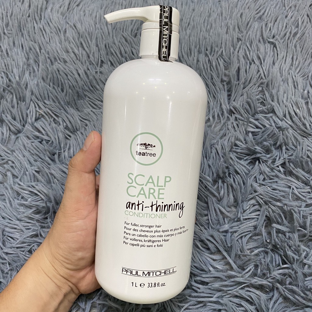 Bộ gội xả và tinh chất kích thích mọc tóc Tea Tree Paul Mitchell Scalp Care anti-thinning 1000mlx2/100ml