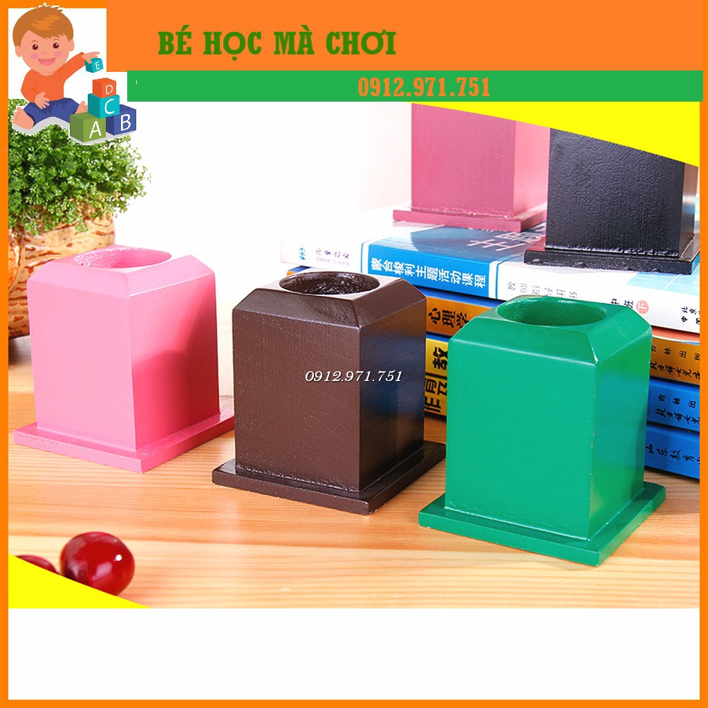 Giáo cụ Montessori - 11 ống đựng bút