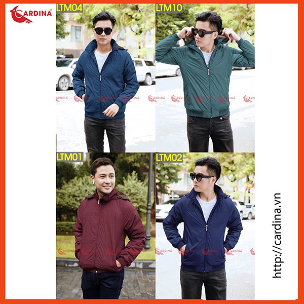 Áo Khoác Nam, Áo Gió Nam 2 Lớp Lót Lông Cừu CARDINA Cao Cấp Siêu Nhẹ, Siêu Ấm | BigBuy360 - bigbuy360.vn
