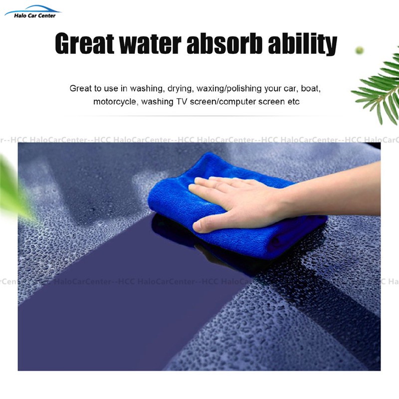 Khăn lau xe hơi gia dụng 30x30cm bằng vi sợi mềm mại và siêu thấm hút