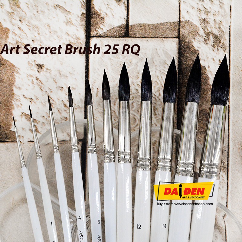 [DA ĐEN] Cọ Vẽ Squirrel Art Secret 25RQ Lông Sóc