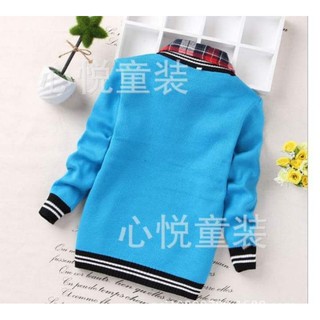 (Thanh lý) Áo len dày cổ sơ mi size nhỡ (13_27kg )
