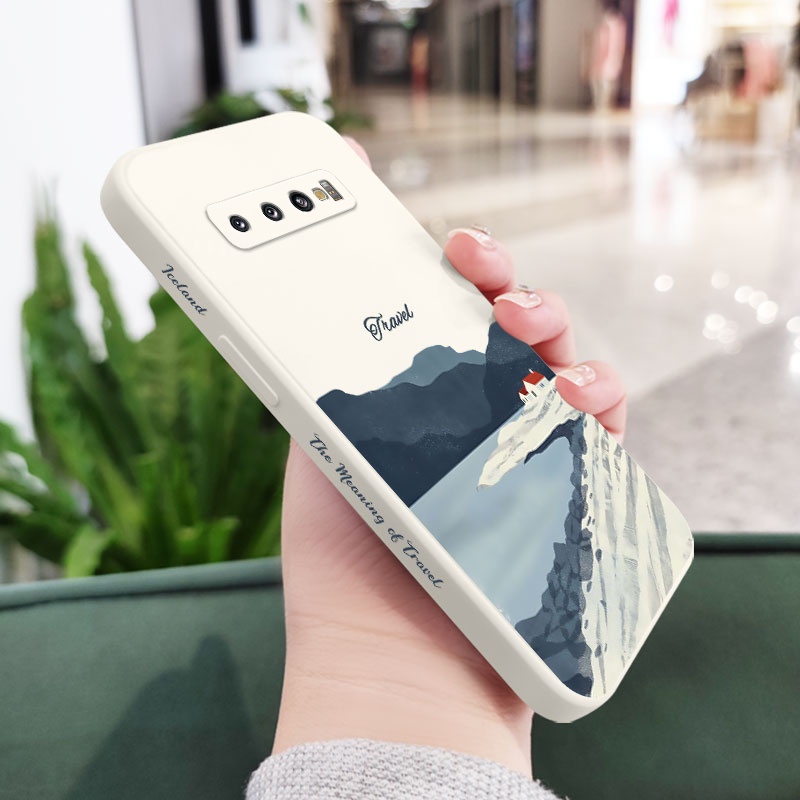 Ốp Điện Thoại Mềm Hình Icelandic Beauty Cho Samsung Galaxy S10 S10E Plus S9 Plus
