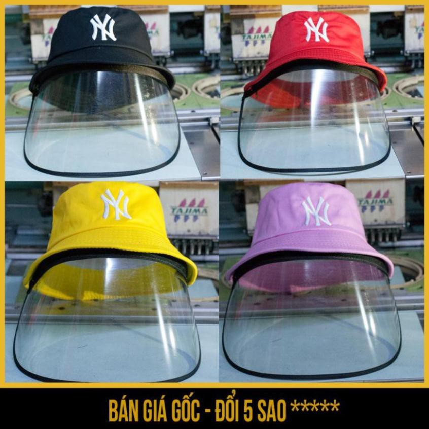 Mũ nón BUCKET có kính trong suốt chống dịch, chống khói bụi người lớn tháo lắp dễ dàng - Săn Nón Đẹp