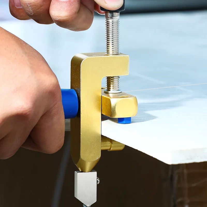 Lưỡi cắt gạch men Máy cắt kính 2 trong 1 Dao cắt kính chữ t,sử dụng để gạch men, gương, kim cương và khoáng chất