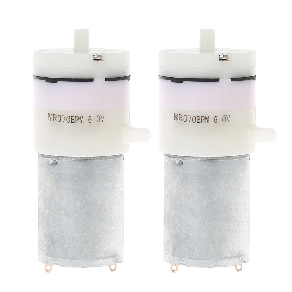 Bộ 2 động cơ máy bơm không khí siêu nhỏ DC 3V-6V 5V 370 cho máy bơm oxy bể cá