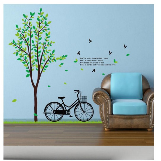 Decal trang trí tường hình nhánh cây