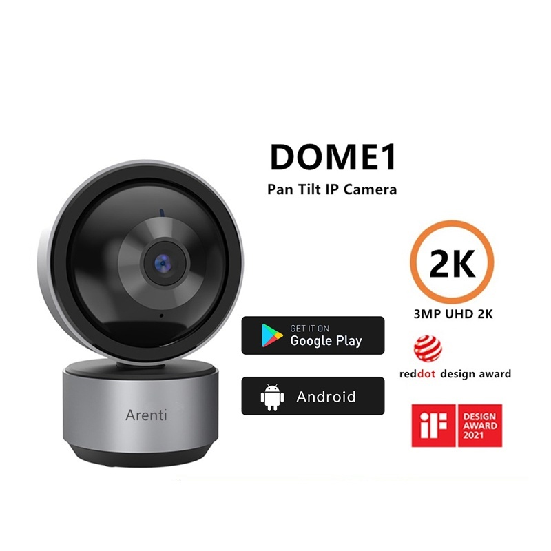 Camera IP thông minh Arenti DOME1 2k PTZ 2.4Ghz 5Ghz Hỗ trợ Alexa và Trợ lý Google