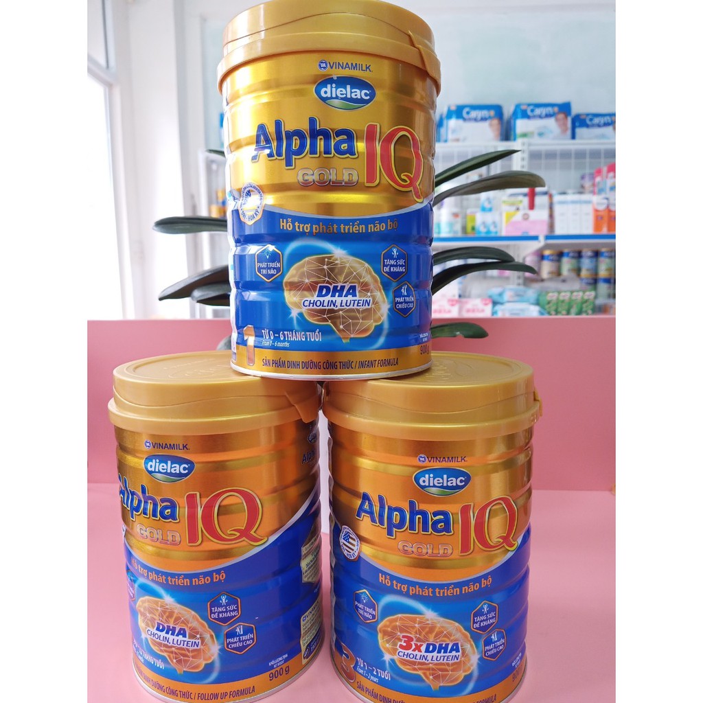 🌺🌺[DATE MỚI NHẤT] Sữa Vinamilk dielac ALPHA GOLD IQ đủ số 1,2,3 400g-900g  🌺🌺