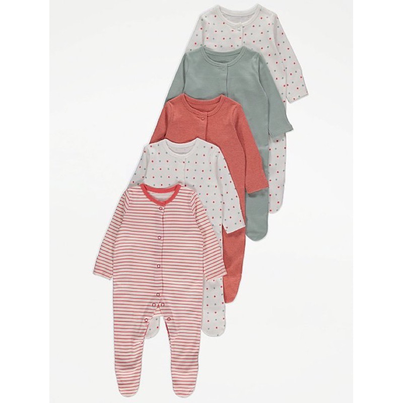 [SALE SỐC] Bộ liền thân sleepsuit xuất dư combo 3 chiếc ngẫu nhiên chất cotton cực kì mềm mát cho bé 0-24m