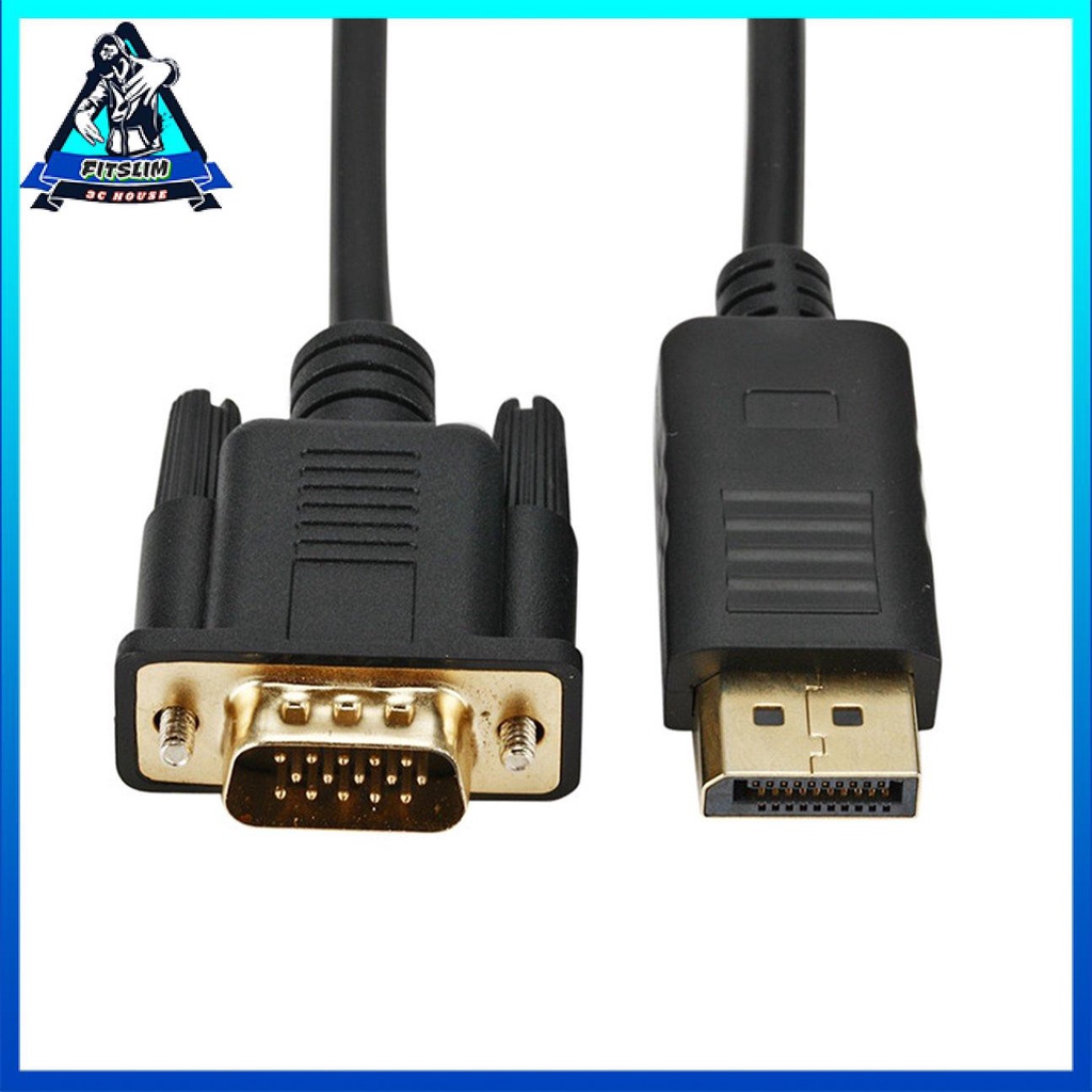 Bộ chuyển đổi Displayport sang Vga chuyển đổi đầu cắm Dp sang cổng Vga hiển thị 1080P