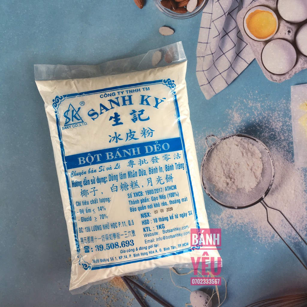 [Mã GRO1505 giảm 8% đơn 250K] Bột bánh dẻo xanh (trộn nhân) Sanh Ký 1kg