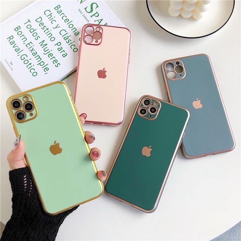 Ốp iphone - ốp lưng giả camera 12 viền mạ vàng iphone 6/6s/6plus/6splus7/8/7plus/8plus/x/xs/xsmax/12promax/12/12pro