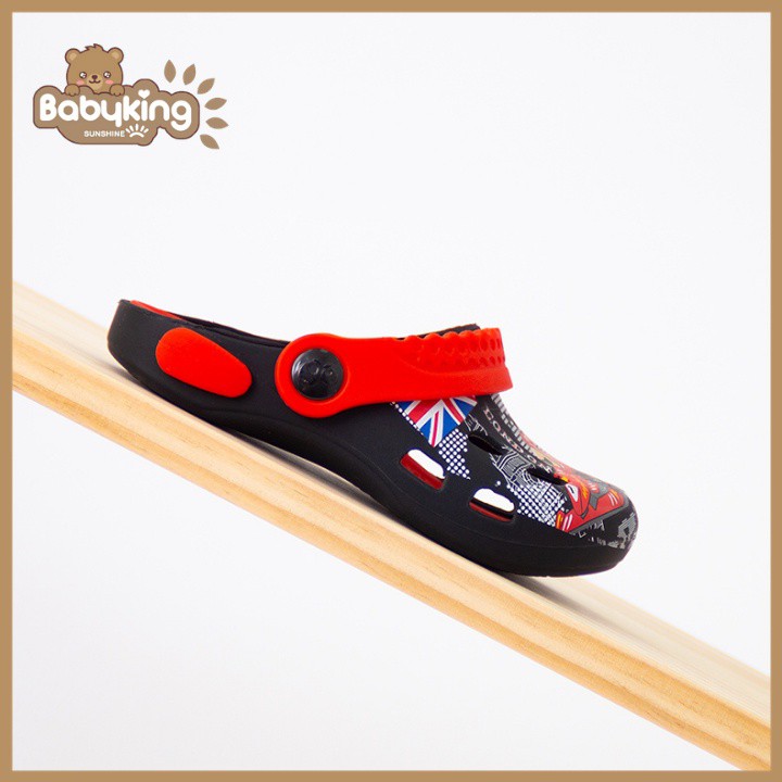 Dép crocs hình xe đua Aiueo Nhật Bản,giày tập đi,giày sandal,giày nhựa được làm bằng 18 cái núm ty silicone cao cấp.