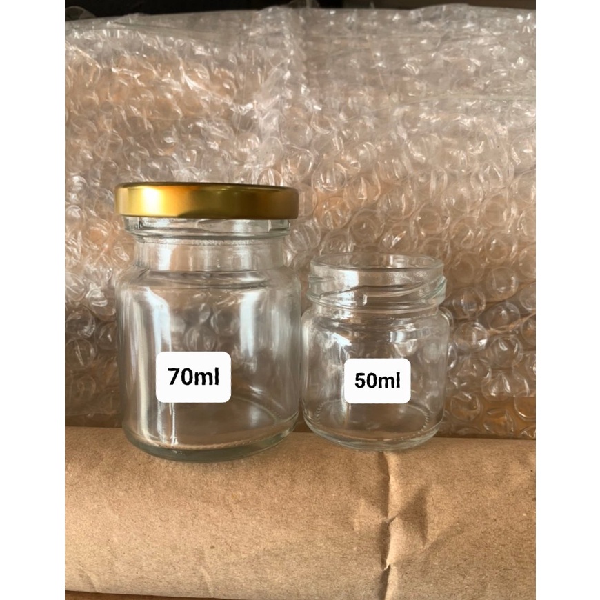 HŨ THUỶ TINH 30ML - 50ML TRÒN/ LỤC GIÁC ĐỰNG YẾN CHƯNG