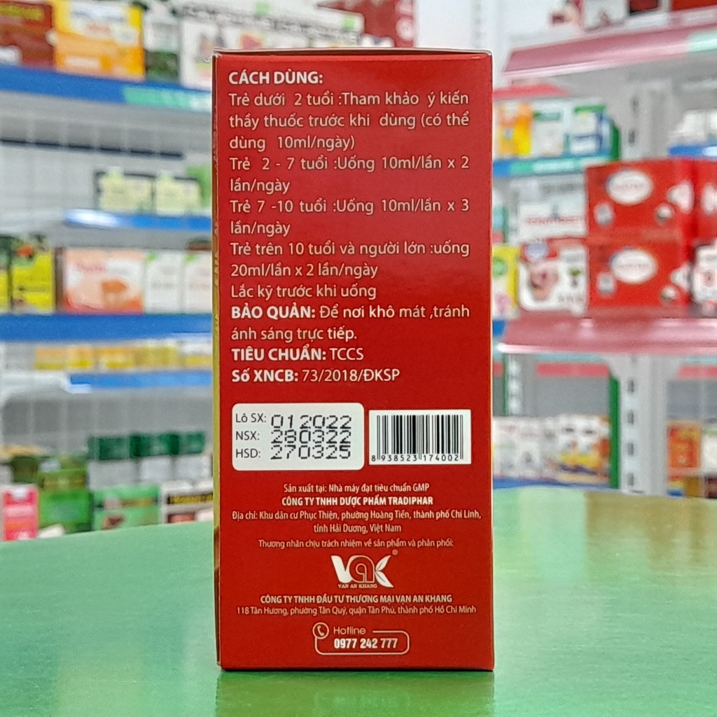 Siro Yến Sào Ăn Ngon- Hỗ trợ bồi bổ cơ thể, kích thích ăn ngon, tăng cường hấp thu dưỡng chất, hỗ trợ giảm biếng ăn