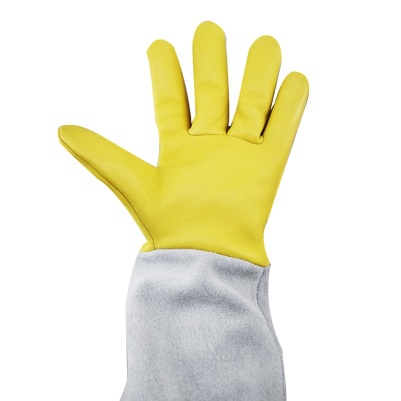 Găng Tay Da Dáng Dài Chống Đâm Thủng Cho Nam Nữ