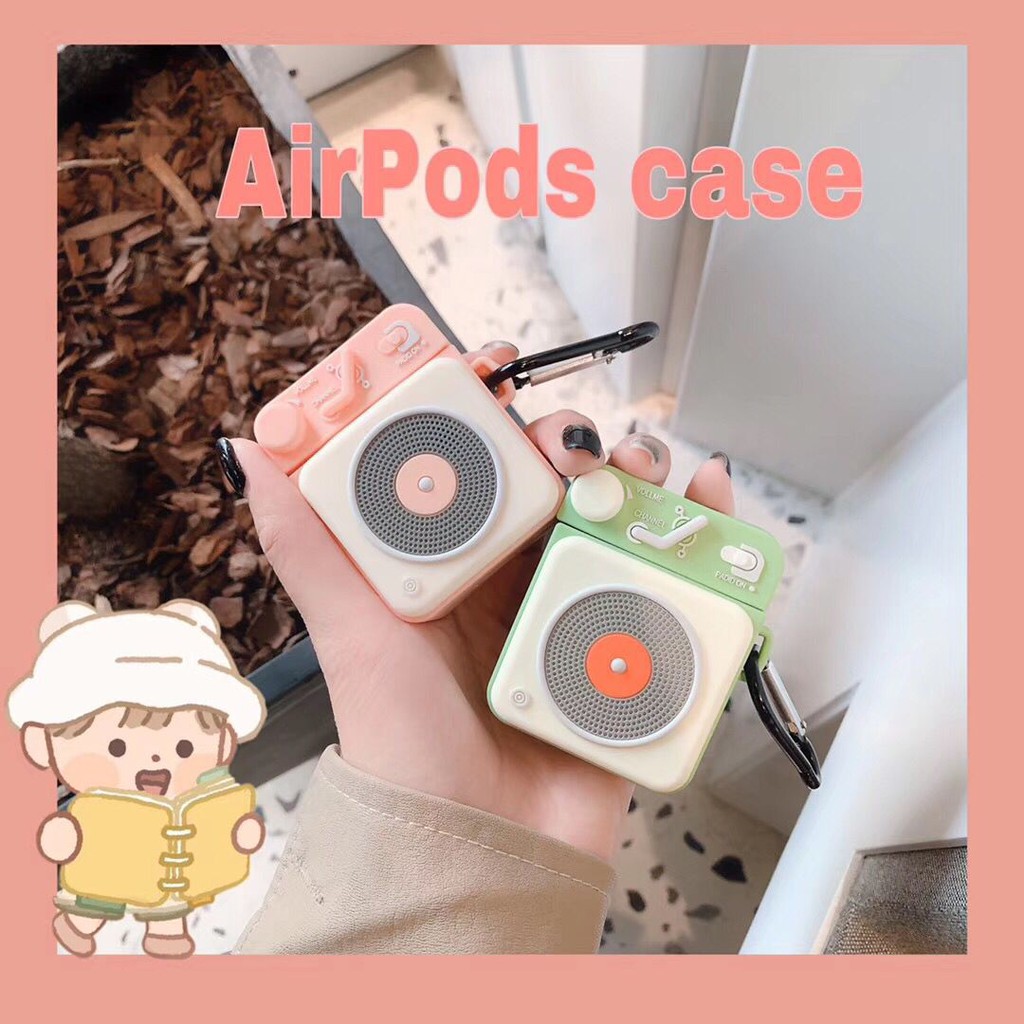 Case Airpods Radio Retro cho AirPods 1/2/Pro - airpod case