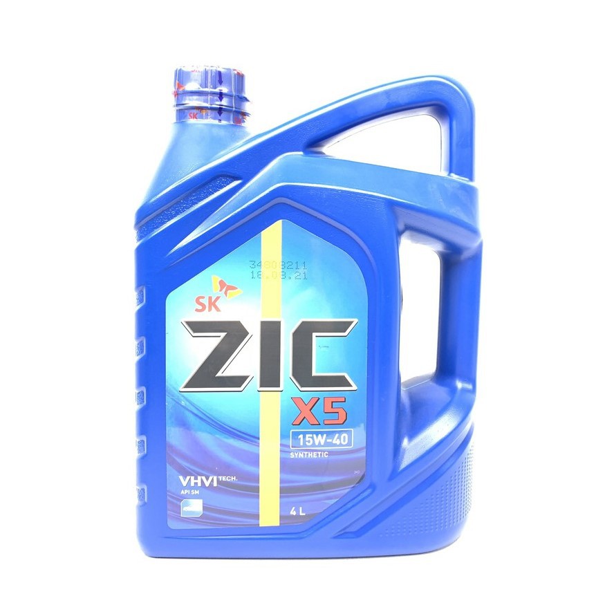 Dầu động cơ tổng hợp SK ZIC X5 15W-40 4L