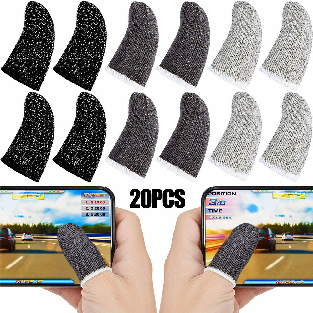 ☆☆ Gaming Finger Sleeve Mobile Screen Game Controller Sweatproof Gloves PUBG COD Assist artifact 【VEEL】