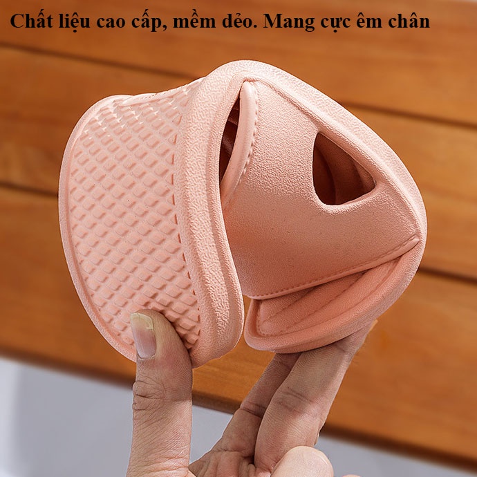 Dép đi trong nhà, dép đi nhà tắm nam nữ chống trượt đúc nguyên khối có rãnh thoát nước, cực nhẹ, mềm dẻo TDO ma01