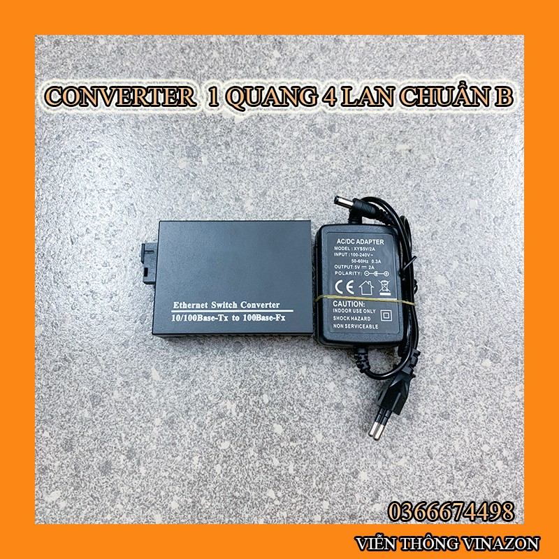 Converter quang 1 quang 4 lan B