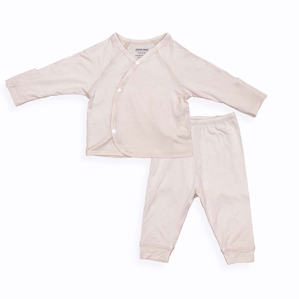 Bộ dài tay cài chéo Nature Wear