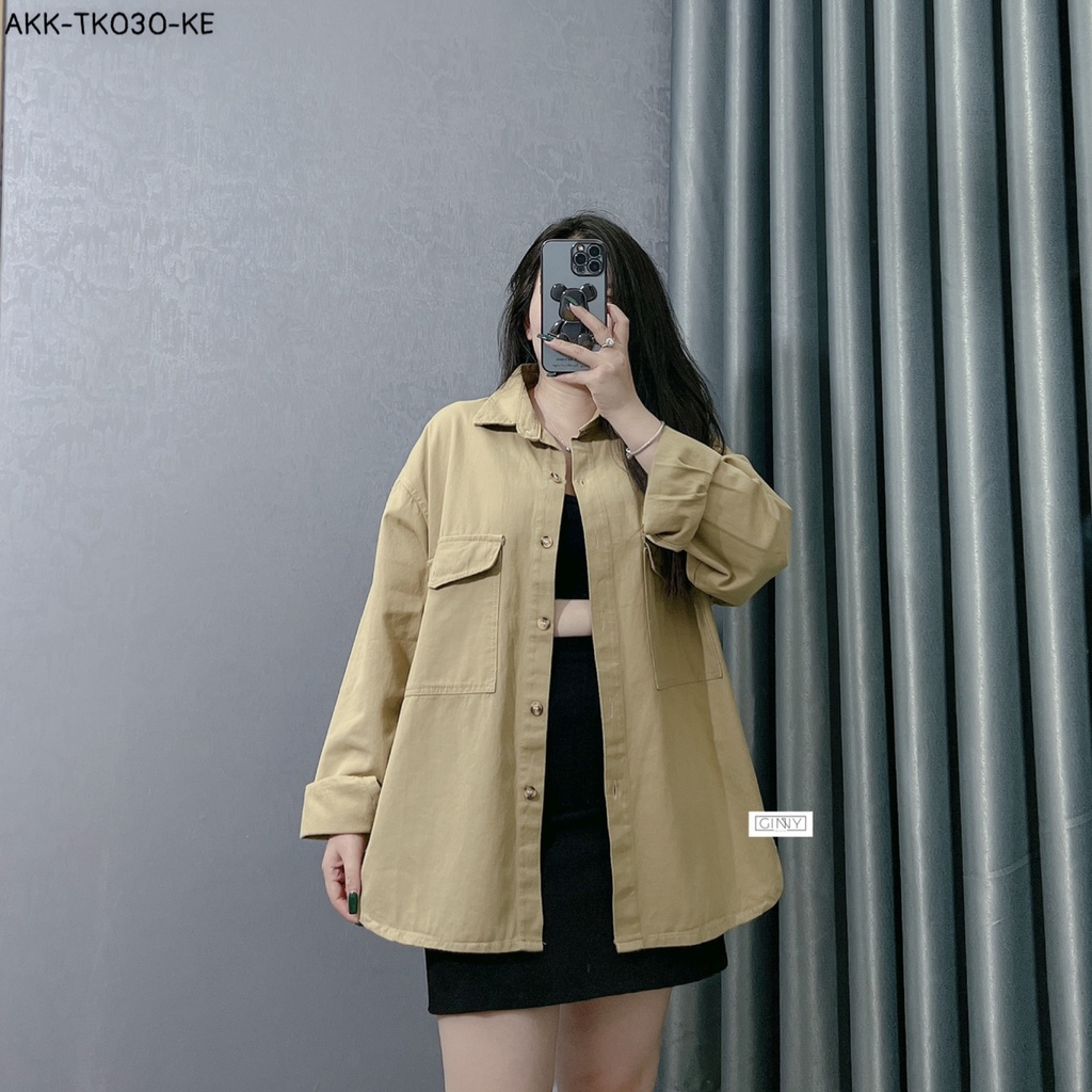 Áo khoác kaki 2 túi trước Simply TK-030 | Gin House Shop