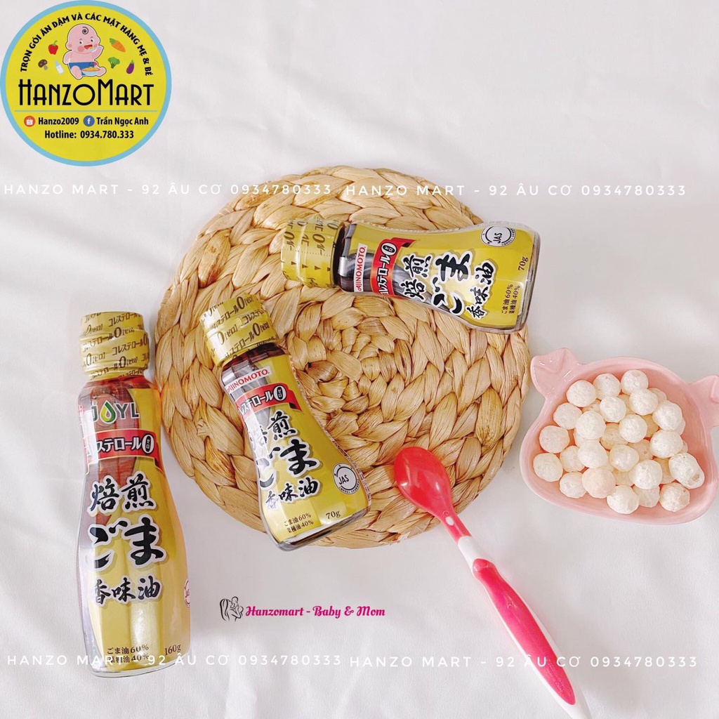 Dầu mè nguyên chất Ajnomoto Nhật Bản cho bé ăn dặm