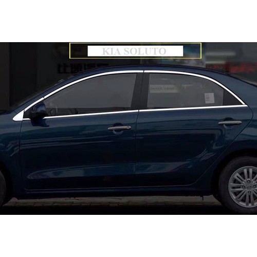 Bộ viền cong kính KIA SOLUTO 2019 chất liệu inox 304