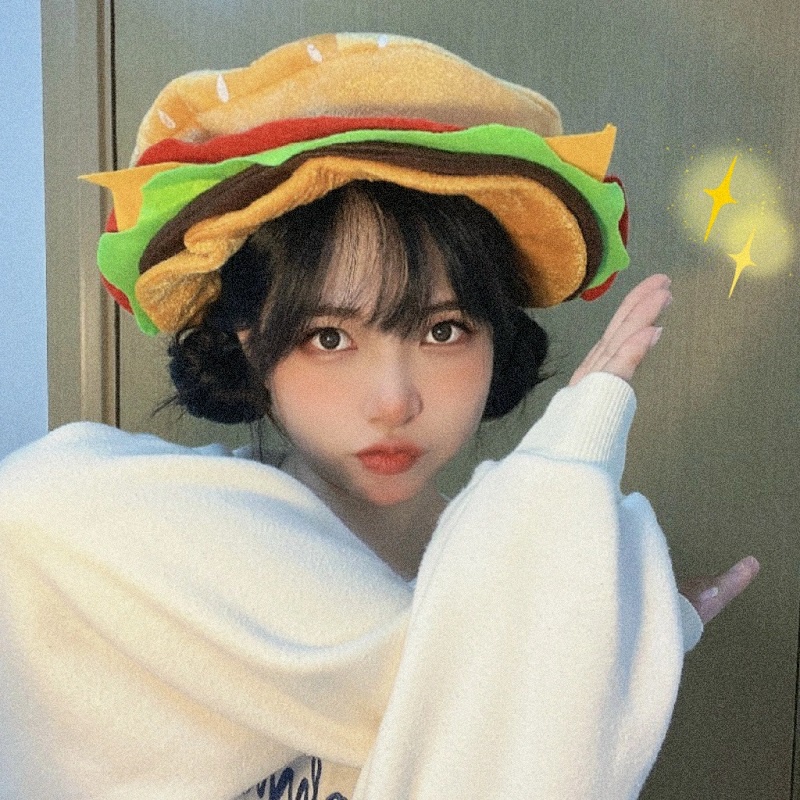 Mũ Hình Bánh Hamburger Hoạt Hình Vui Nhộn Thời Trang Cho Bé