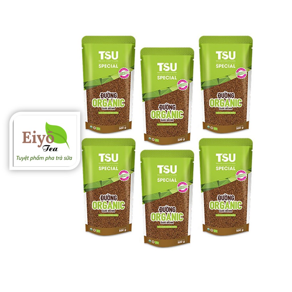 Đường Nâu Hữu Cơ - Đường Organic Dark Brown T.SU Special ( 0,5kg).