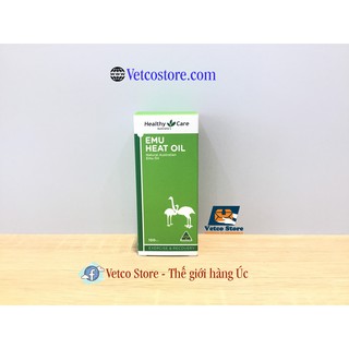 Dầu gió đà điểu healthy care emu heat oil 100ml