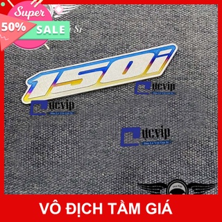Hcm- sử dụng cho mọi loại xe - tem logo chữ 150i titan cao cấp